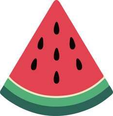 watermelon icon set vector on white background, watermelon icon