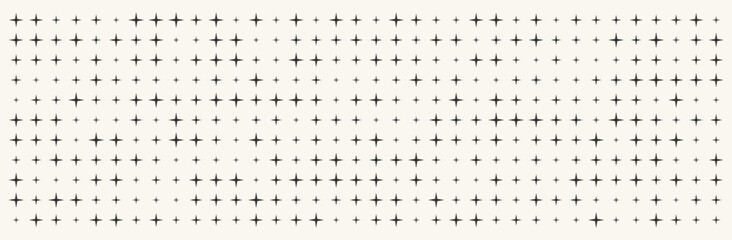 Retro abstract geometric design with grid four-pointed stars, futuristic and dynamic backdrop