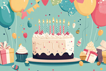 Elegant and Festive Celebration Cakes with Tiered Designs, Colorful Frosting, and Creative Decorations for Birthdays, Weddings, and Special Occasions