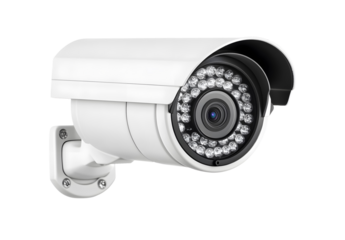 Security camera on a transparent background. isolated background.