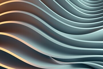Obraz premium Luminous Wave Patterns Background in 3D Visualization