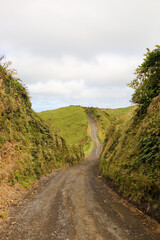 Famous country road  for rally entusiasth on top of an volcano