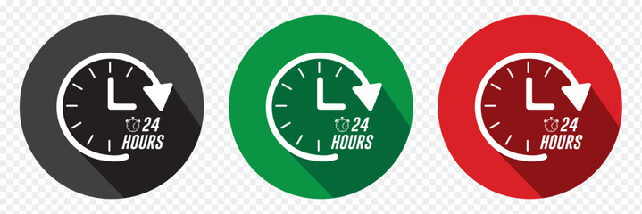 24 hours service icon