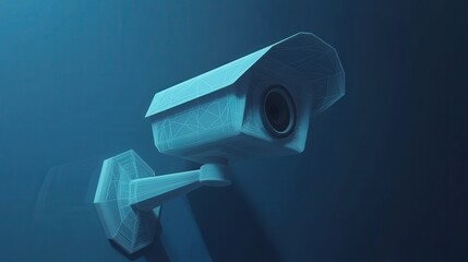 Wireframe Representation of a Security Camera