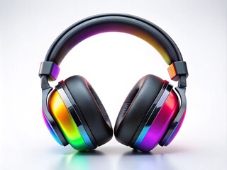 headphones with white  background generative ai