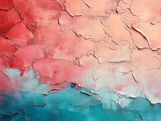 Naklejka premium Abstract textured background with red, orange and blue hues.
