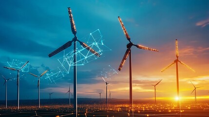 Obraz premium Pioneering Net Zero Energy Microgrids Empowering Sustainable Community Neighborhoods