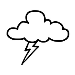 cloud with lightning icon