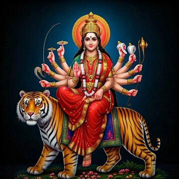Hindu Goddess Durga Mata, Navratri