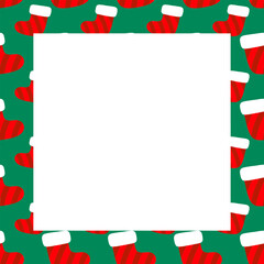 Christmas frame. Christmas border frame. Christmas elements for decoration. Picture frame