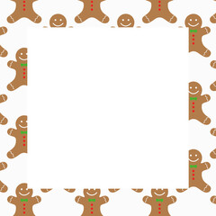 Merry Christmas frame. Christmas border frame. Christmas elements for decoration. Picture frame