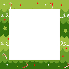 Merry Christmas frame. Christmas border frame. Christmas elements for decoration. Picture frame
