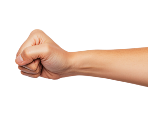 A natural hand positioned in a relaxed fist, embodying tranquility and ease, illustrating the concept of hand posture.