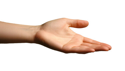 A soft hand gesture conveying encouragement and support, embodying the concept of hand posture.