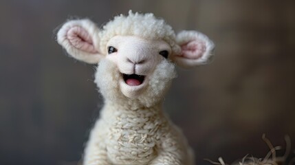 Obraz premium The cutest baby sheep 