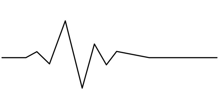 recommend clip art: Heart beat one line. Continuous lines heart beats drawing. Wave pulse. Hand draw heartbeat. Design heartbeat for print. Black silhouette cardiogram isolated on white background. One line pro vector.