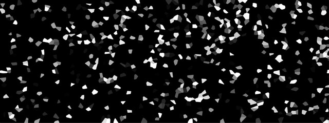 Abstract Dark and white Broken Stained 3d Geometric Retro tiles pattern. Seamless Geometric Retro tiles pattern. Frame confetti texture for holiday, postcard, website, birthday 