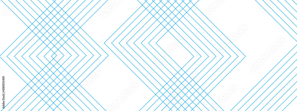 Poster Abstract background colorful technology Geometric squares in bright light landscape with lines. Vector futuristic architecture concept with digital geometric connection blue lines.