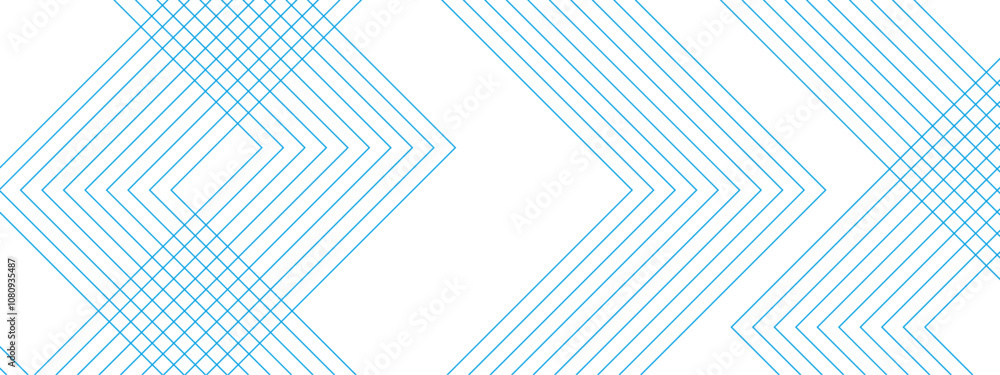Aufkleber Abstract background colorful technology Geometric squares in bright light landscape with lines. Vector futuristic architecture concept with digital geometric connection blue lines.