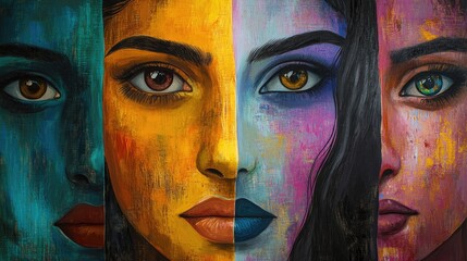 Obraz premium Women s rights domestic violence empowering abused individuals global awareness for victims and survivors of oppression advocating for change