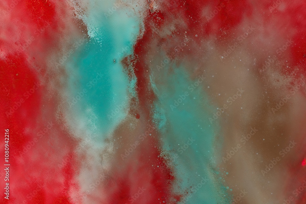 Poster vibrant red aqua and sable gradient texture with wash effect for engaging background design