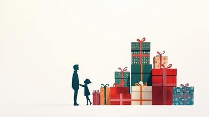 Family joy during gift-giving moments.