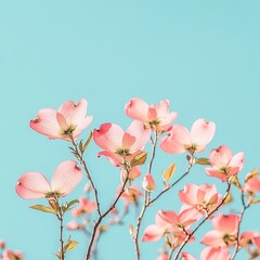 Obraz premium Blooming cherry blossoms springtime nature photography vibrant background close-up perspective botanical beauty