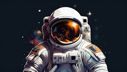 astronaut and space