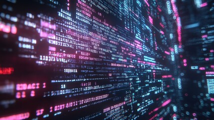 Programming code abstract technology background showcasing software development.