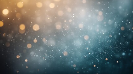 Fototapeta premium Abstract Blue and Gold Background with Sparkling Lights