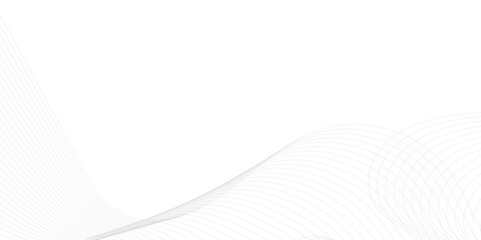 Abstract grey, white smooth element swoosh speed wave modern stream transparent background. Abstract wave line for banner, template, wallpaper background with wave design. Vector illustration