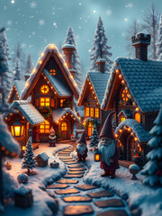 Christmas scene. Christmas card