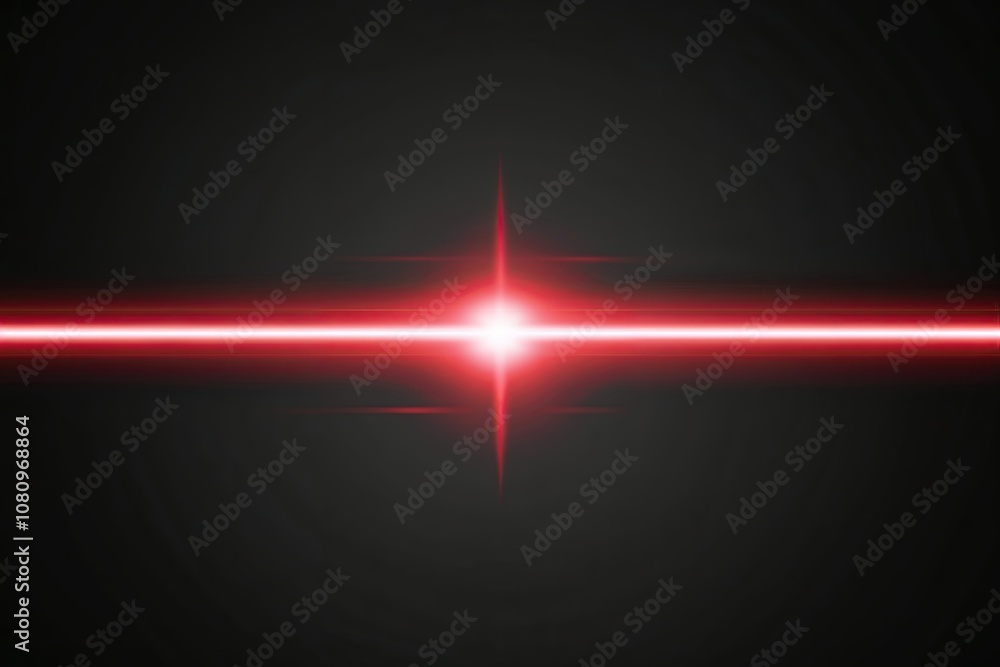 Poster red light glow effect on dark background abstract horizontal gradient with lens flare design