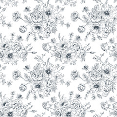 Textile and digital seamless pattern