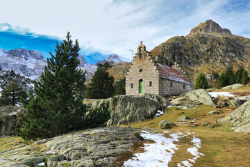 La grande Fache enneig&eacute;e, joli paysage, le Wallon, Cauterets