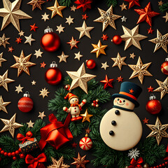Christmas pattern. Christmas background