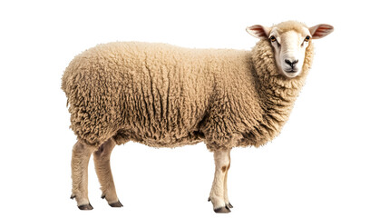 Fototapeta premium Sheep on a white background. isolated background.