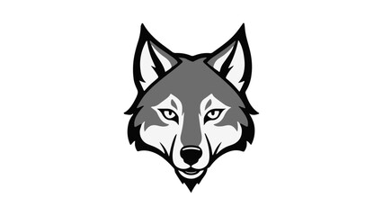 wolf head tattoo vector illustration