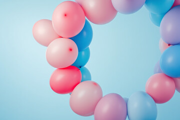 Vibrant Colorful Balloons for Party Decorations, Birthday Celebrations, and Festive Events with Helium-Filled and Elegant Balloon Arrangements