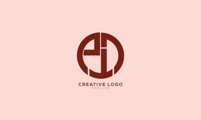 ELD DEL Abstract initial monogram letter alphabet logo design