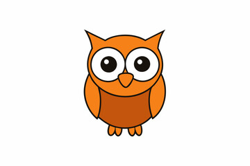 Owl cartoon vector
