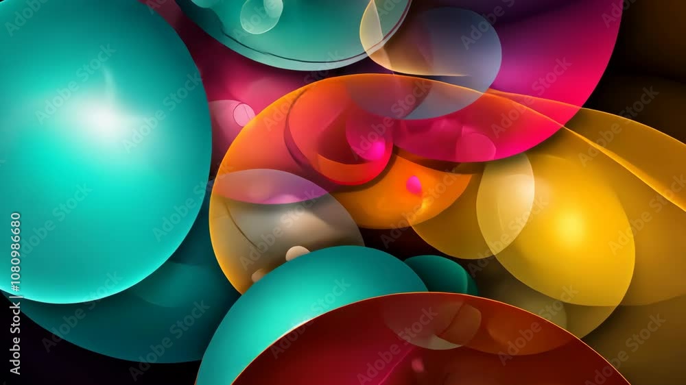 Poster Abstract Color Fusion: Vibrant Color Waves Intertwining with Light Elements, Ideal for Dynamic Visual Design and Artistic Backgrounds Wallpaper High-resolution