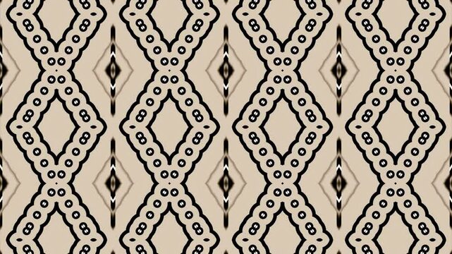 Dynamic black and white abstract pattern dance in rhythmic flow