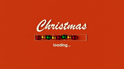 Paper Cut Out Merry Christmas Tree Illustration with colorful ornaments on Green Background. 3d render