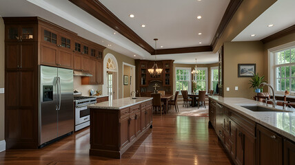 interior of modern kitchen