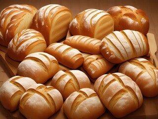 A variety of freshly baked breads