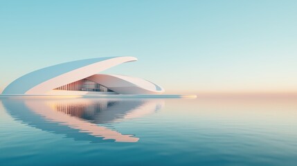 An iconic cultural center with futuristic design, blending tradition and modern infrastructure trends