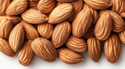 Close-up of Almonds: A Nutritious and Delicious Food