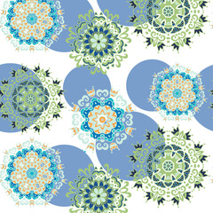 Textile and digital seamless pattern