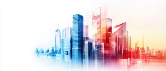 Obraz premium Futuristic city layout blueprint displaying multi-zone planning with eco-friendly designs, smart transport routes, and energy-efficient hubs